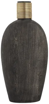 Barone Medium Ebony Mango Vase