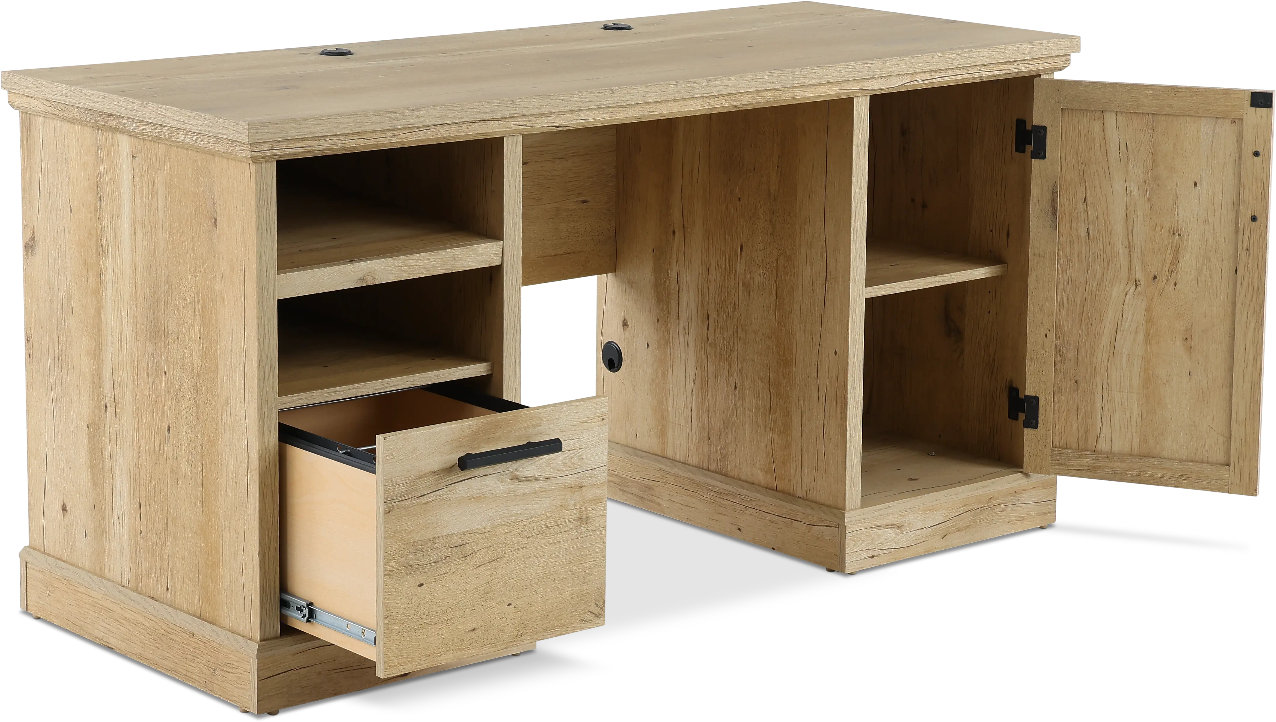 Aspen Post Prime Oak Computer Desk-8