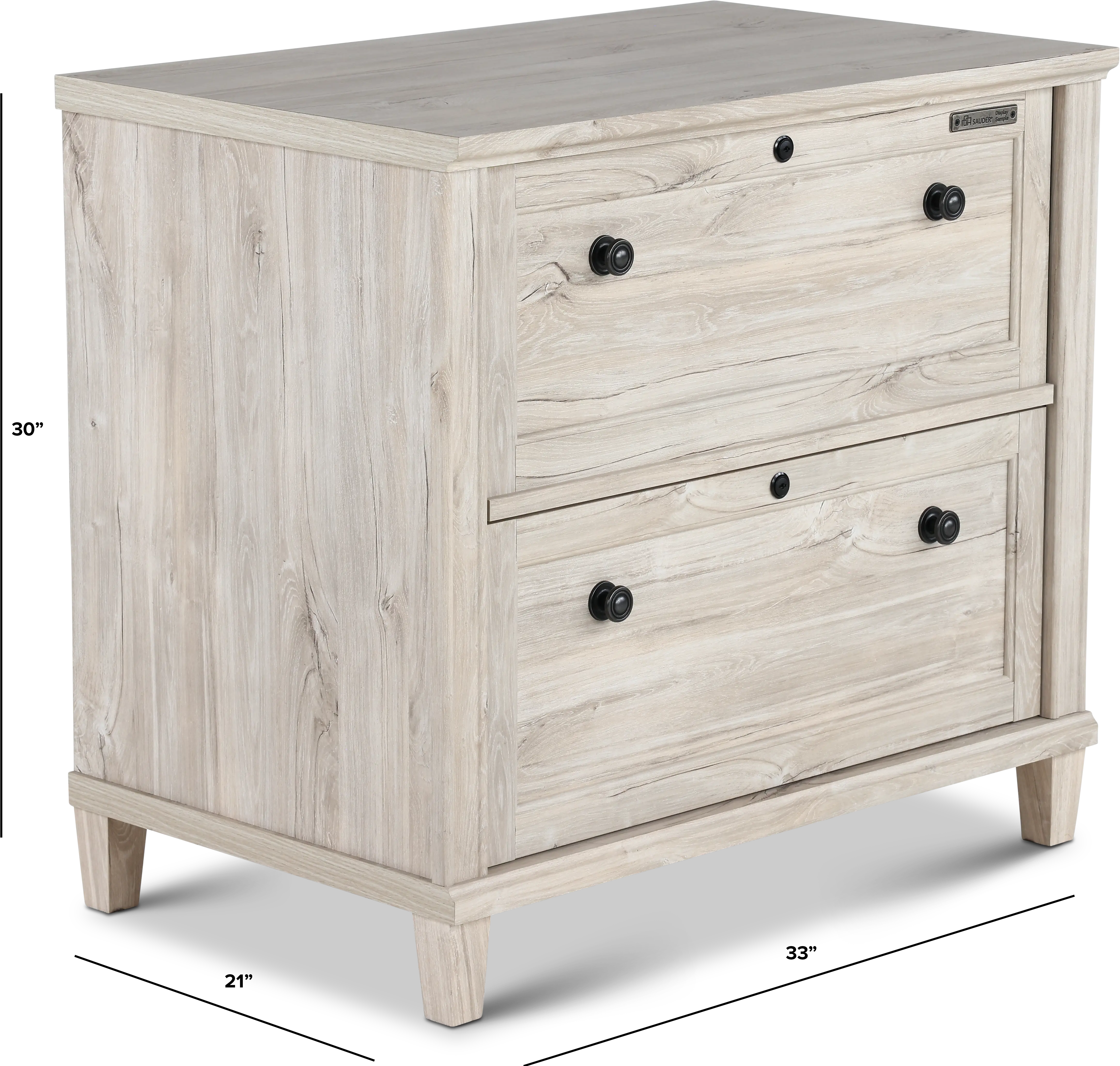 Hammond Chalk Oak Lateral File Cabinet-3