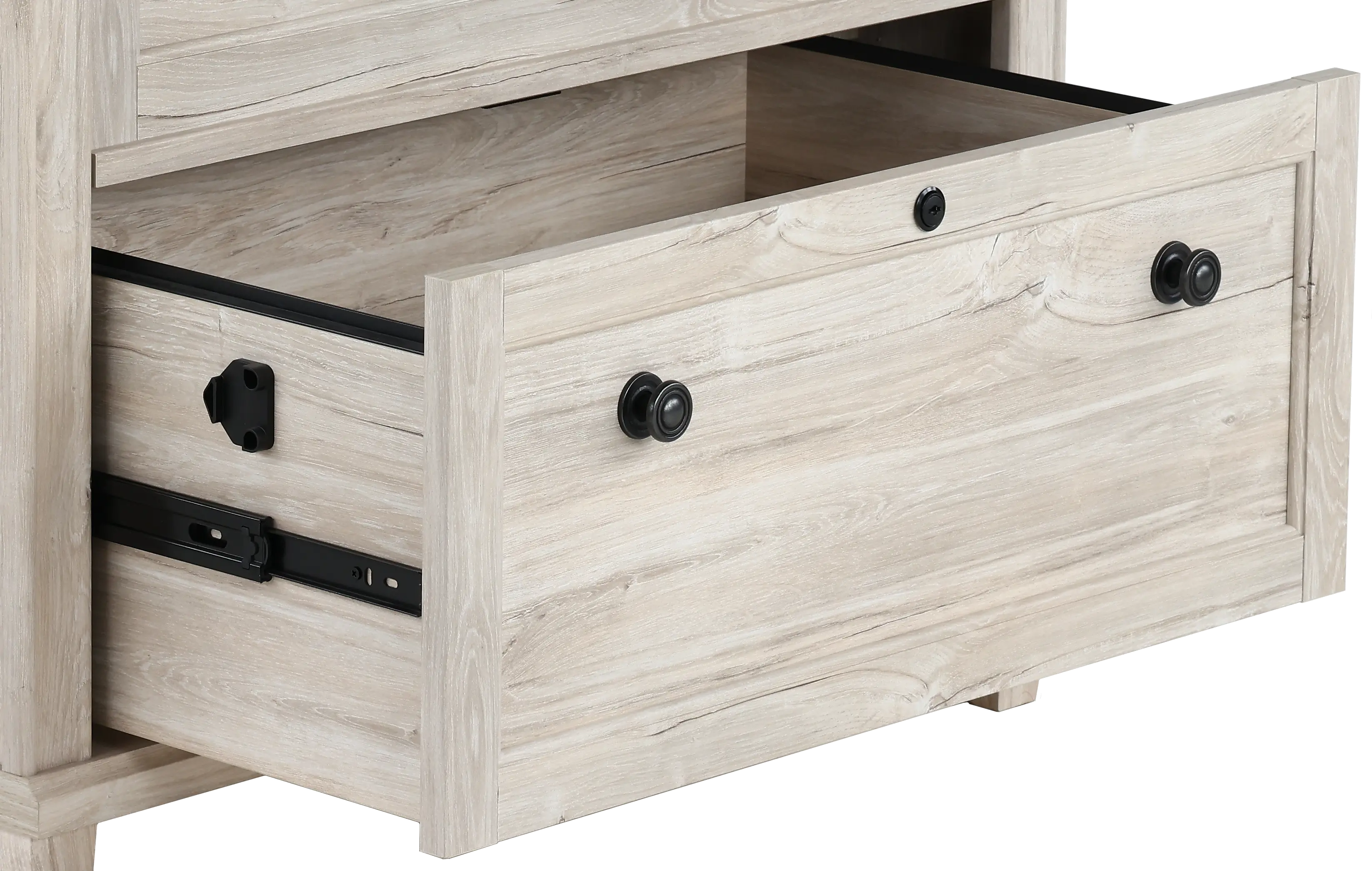 Hammond Chalk Oak Lateral File Cabinet-6