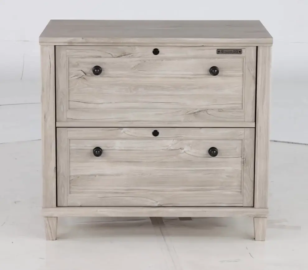 Hammond Chalk Oak Lateral File Cabinet-9