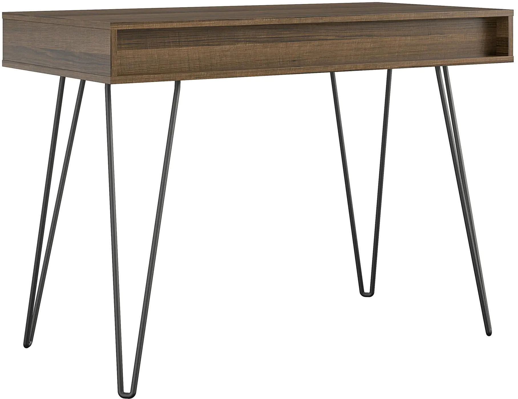 Concord Mid-Century Modern Brown Oak/Gray Computer Desk-5