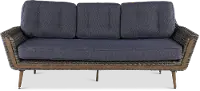 FG-ETNSF Drew & Jonathan Home Eton Navy Linen and Wicker Patio Sofa