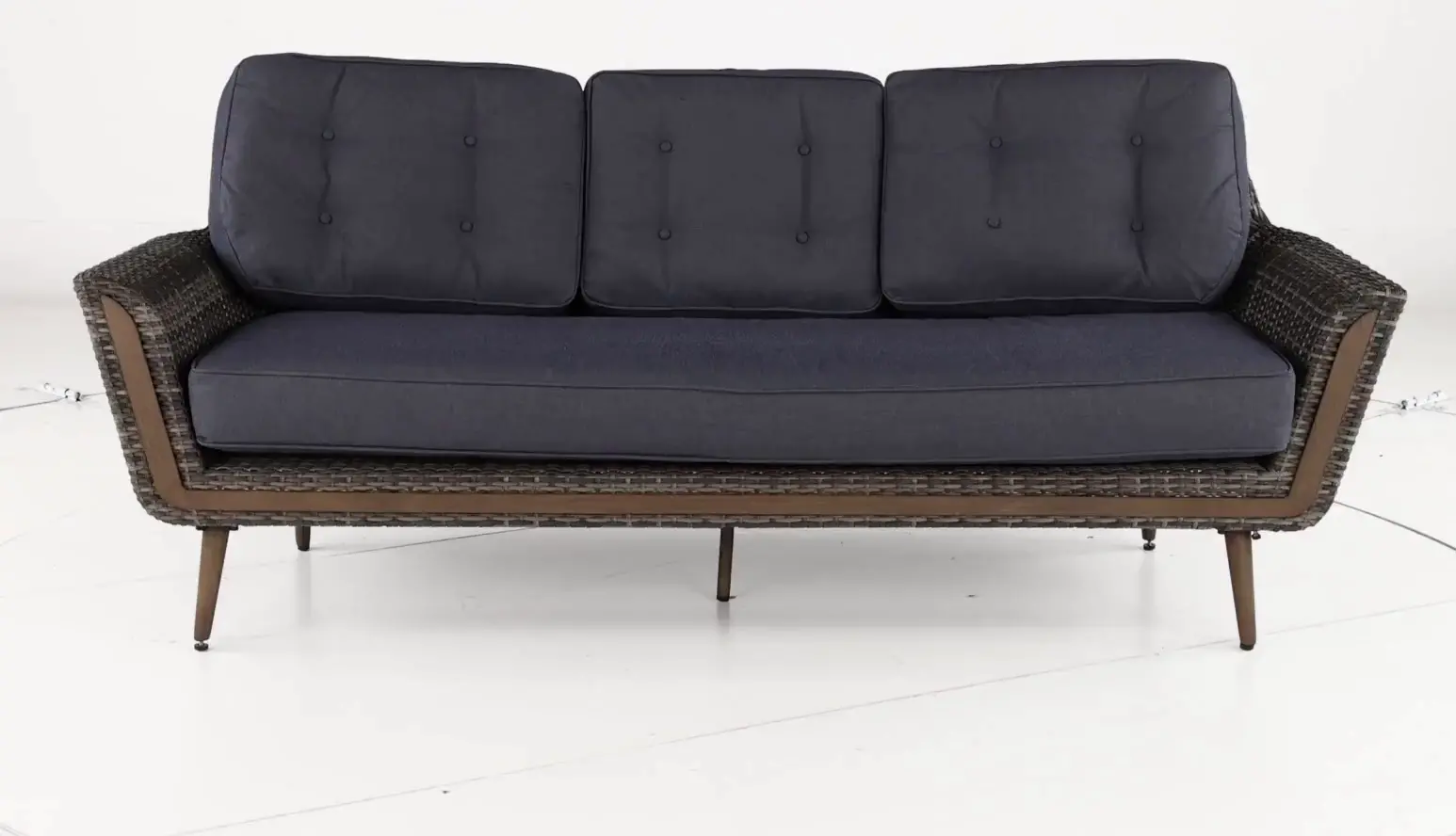 FG-ETNSF Drew & Jonathan Home Eton Navy Linen and Wicker Patio Sofa-5