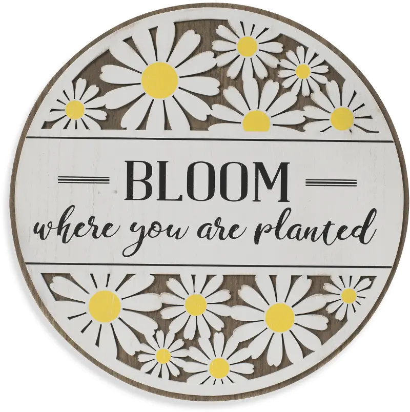 Wooden Daisy Wall Design Decor