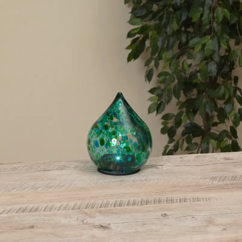 Solar Light Green Tear Shaped Orb