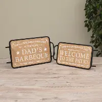 Large Engraved Tray With Metal Handle