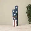 Wood American Firework Decor