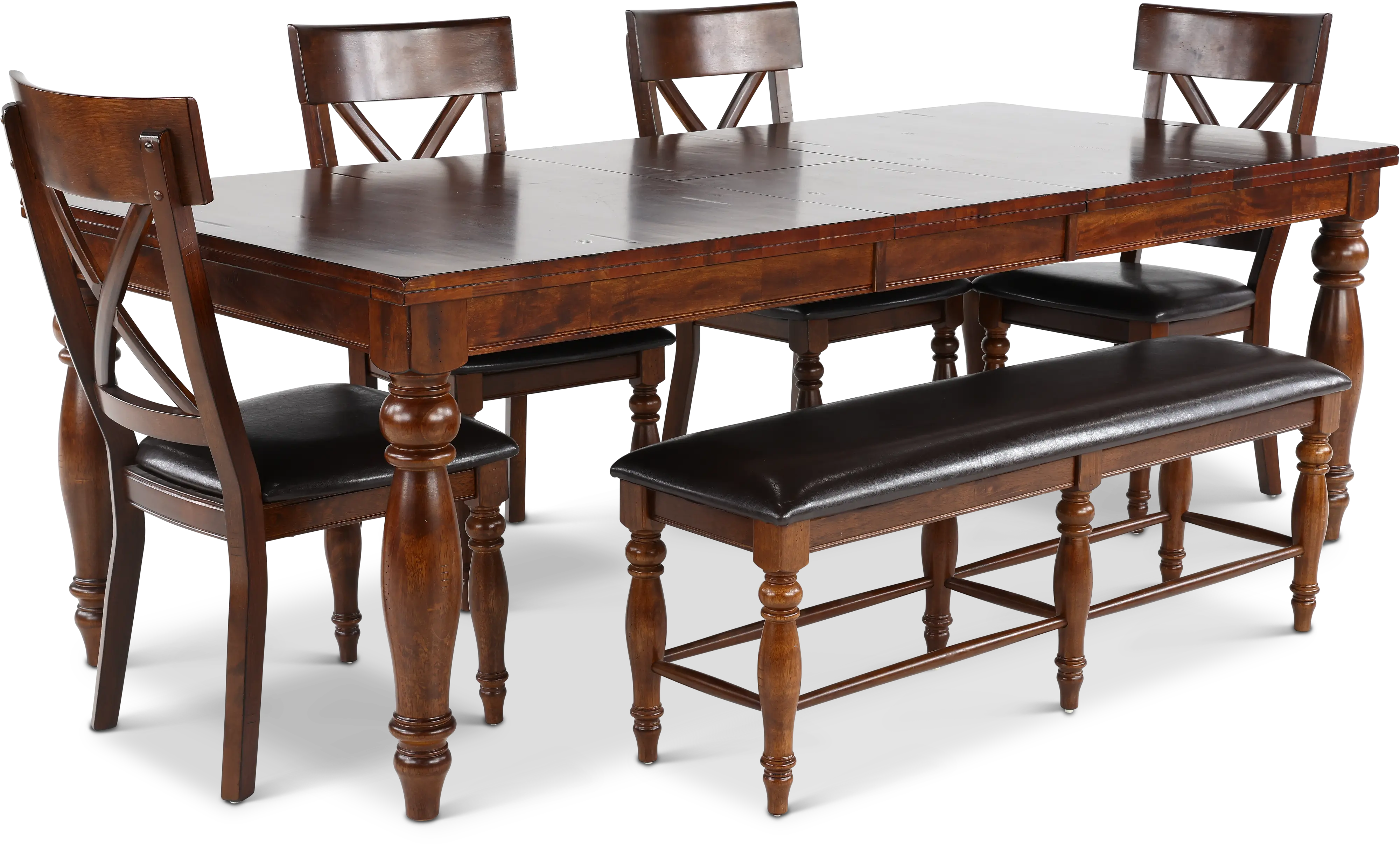 Kingston Brown 6 Piece Dining Set-1