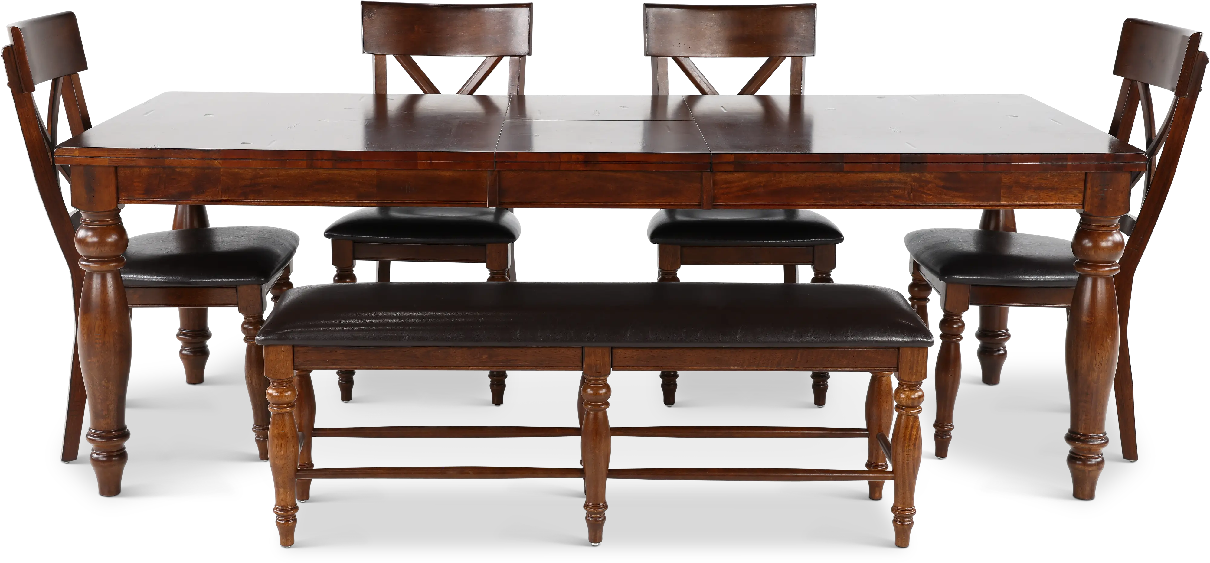 Kingston Brown 6 Piece Dining Set-4