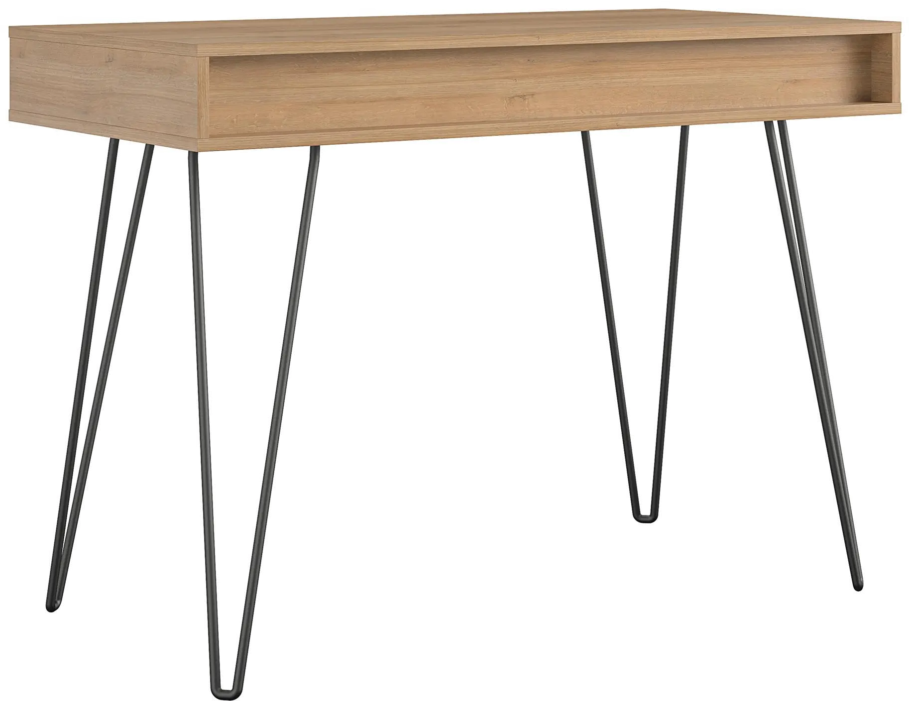 Concord Mid-Century Modern Natural/Black Computer Desk-5