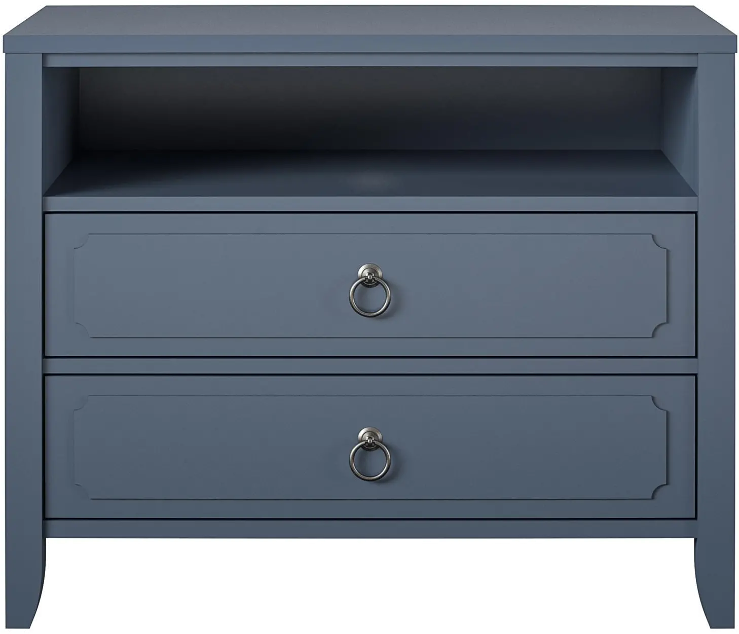 Her Majesty Cottage Blue 2-Drawer Nightstand-1