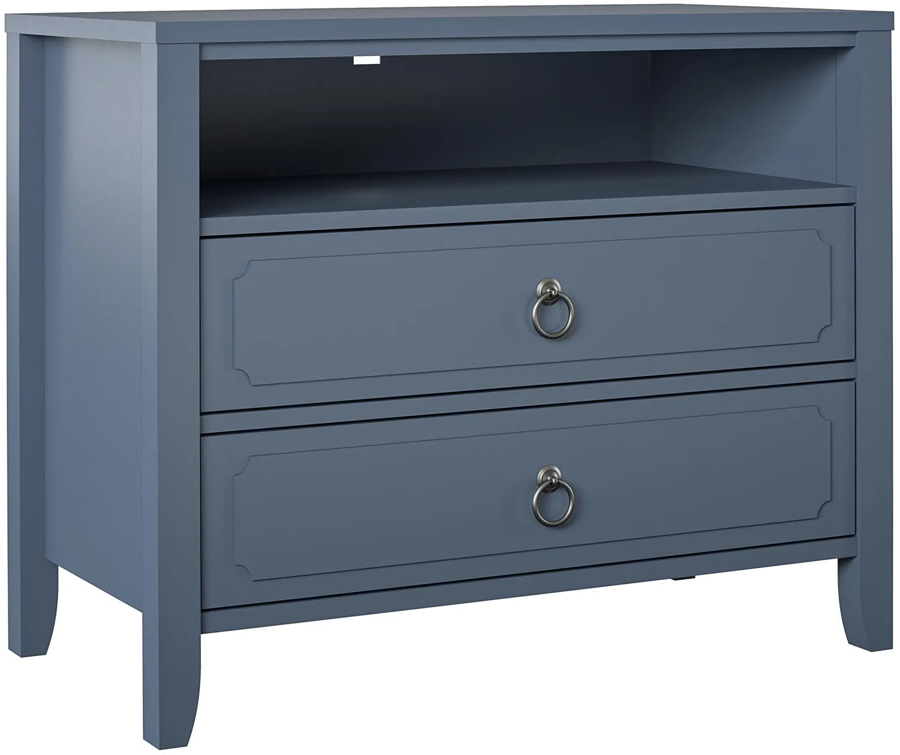 Her Majesty Cottage Blue 2-Drawer Nightstand-4