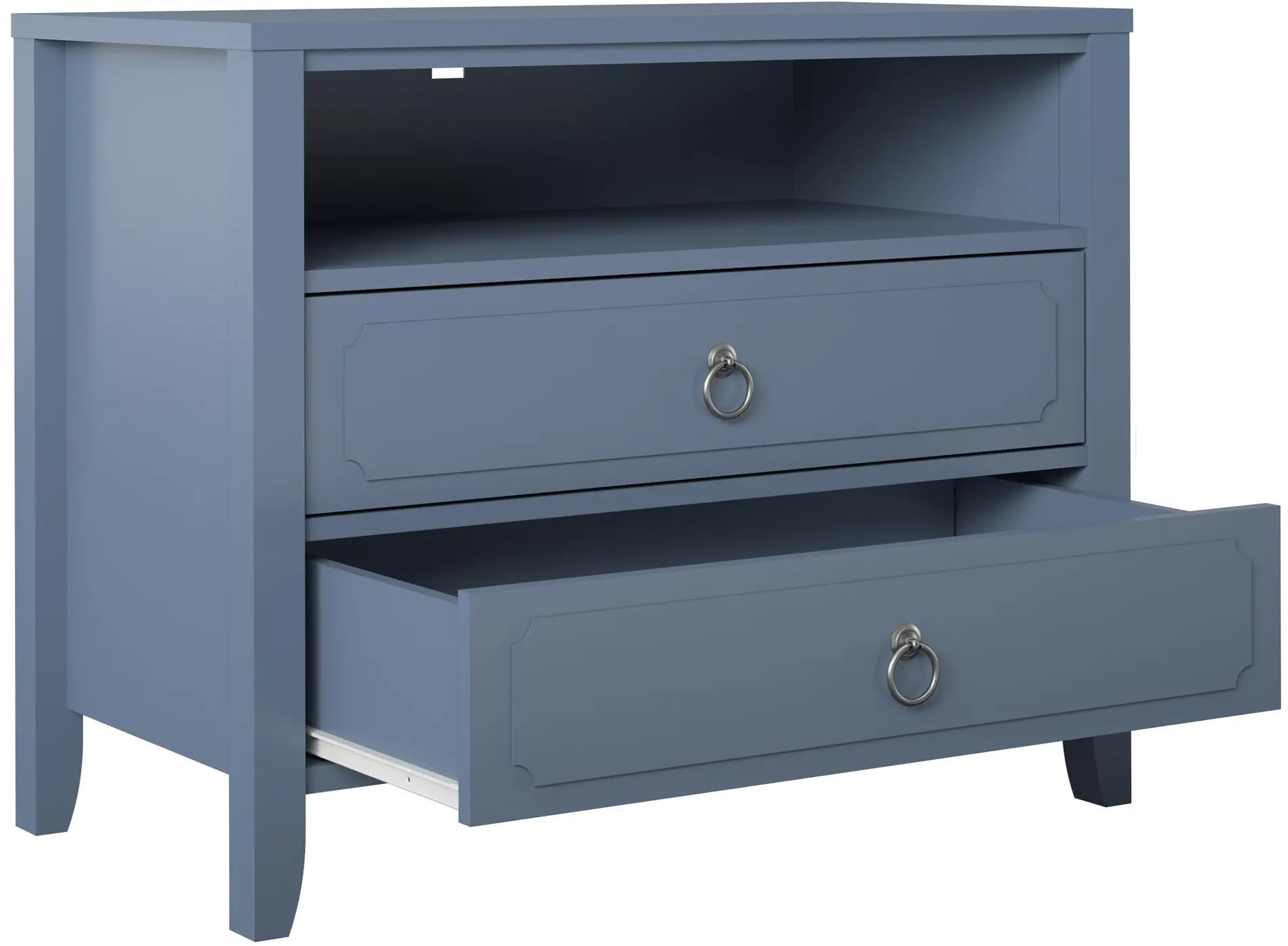 Her Majesty Cottage Blue 2-Drawer Nightstand-5