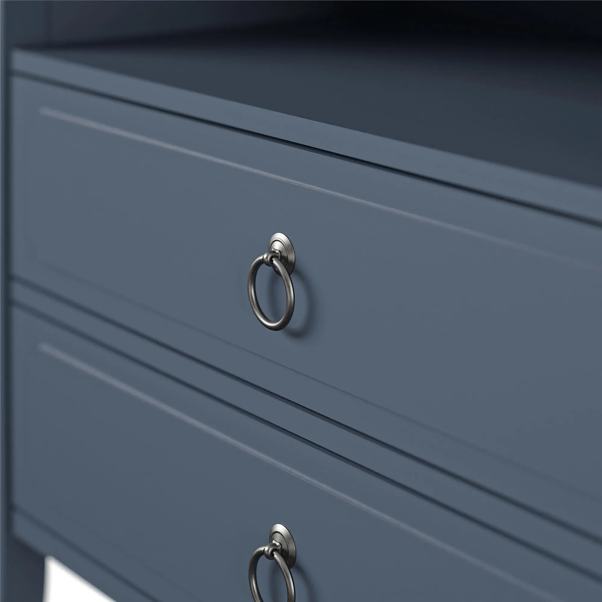 Her Majesty Cottage Blue 2-Drawer Nightstand-6