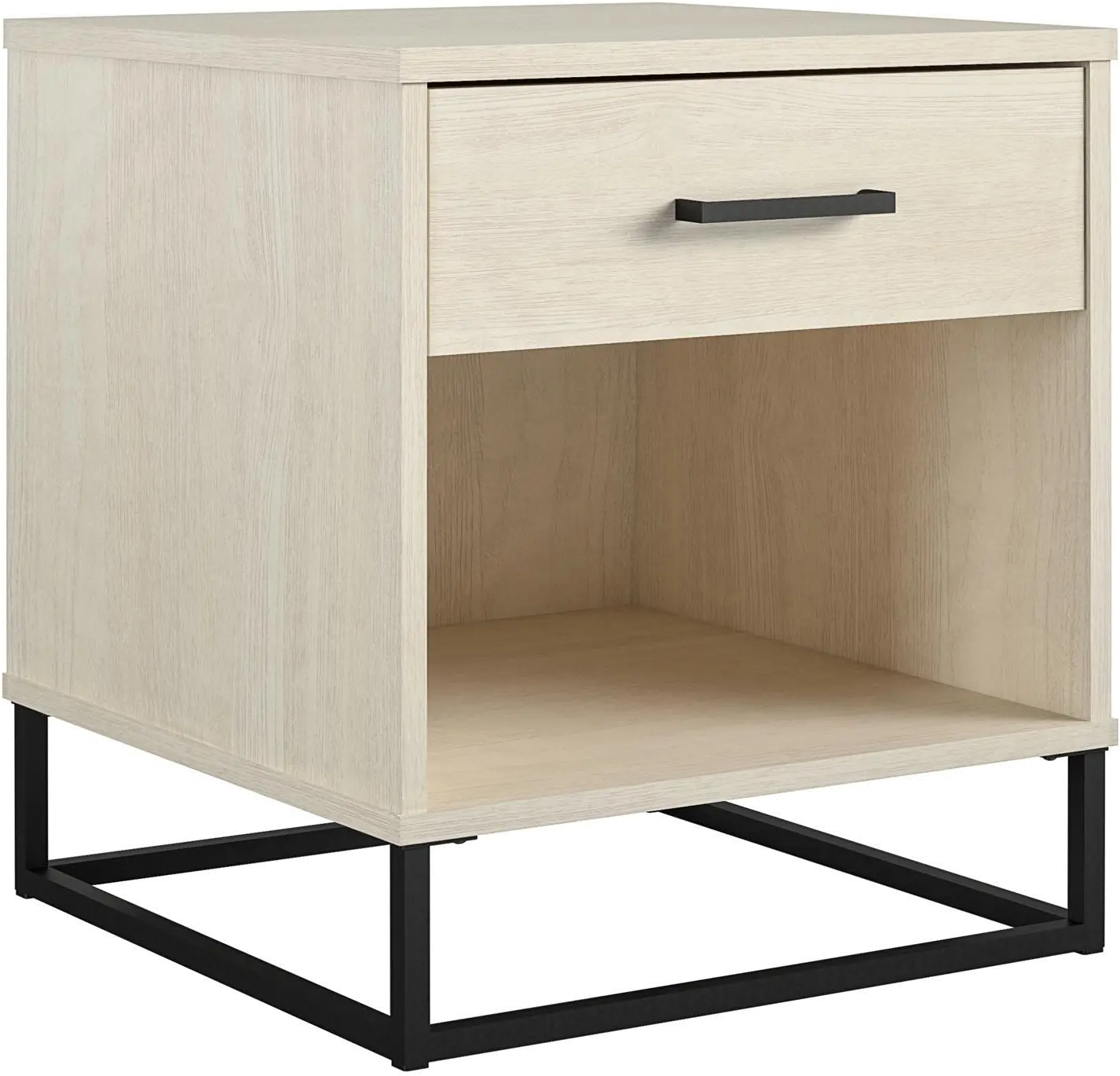 Kelly Transitional Ivory Oak Nightstand-1