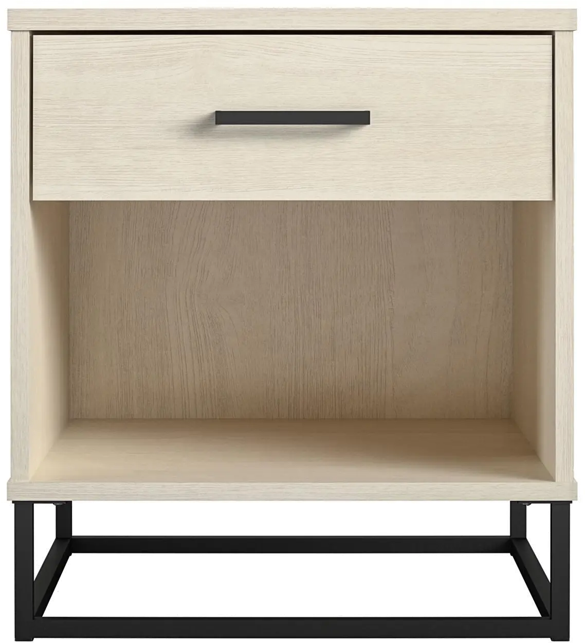 Kelly Transitional Ivory Oak Nightstand-4