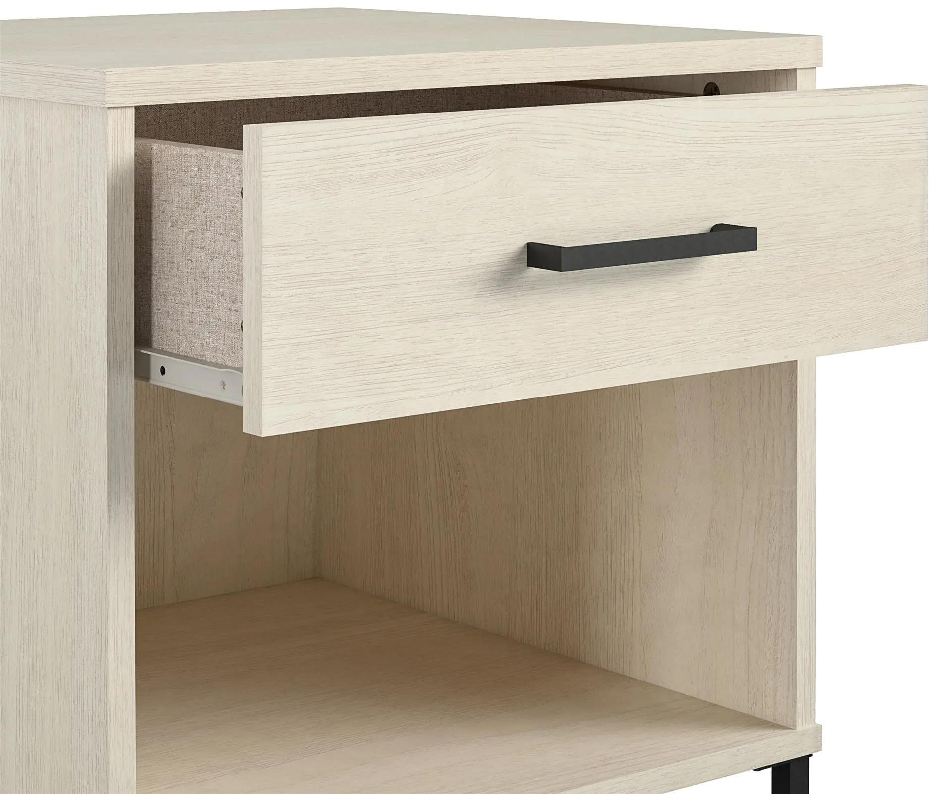 Kelly Transitional Ivory Oak Nightstand-6