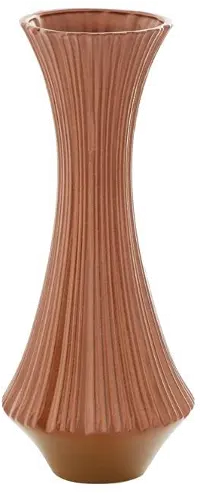 Tan 20 Inch Ceramic Vase