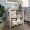 KWB124WG-03 Key West Farmhouse Washed Gray 2-Shelf Bookcase - Bush Furniture