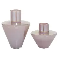 Small 7.65 Inch Mauve Glass Vase