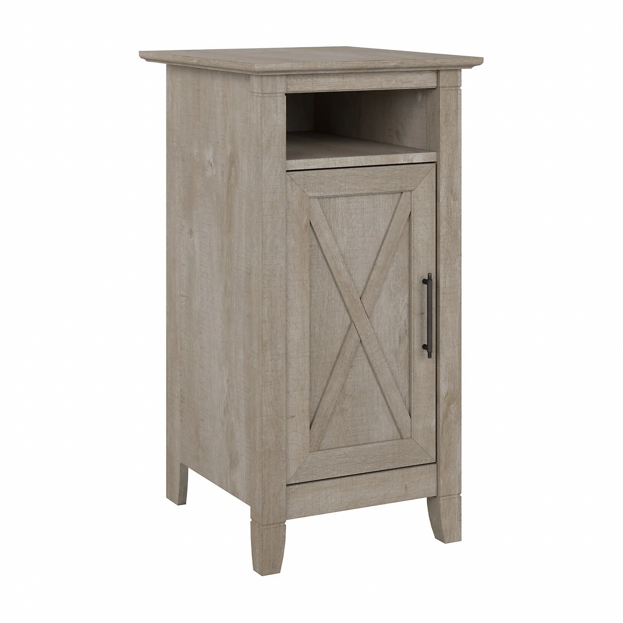 KWS116WG-03 Key West Washed Gray Storage Cabinet - Bush Furniture-3