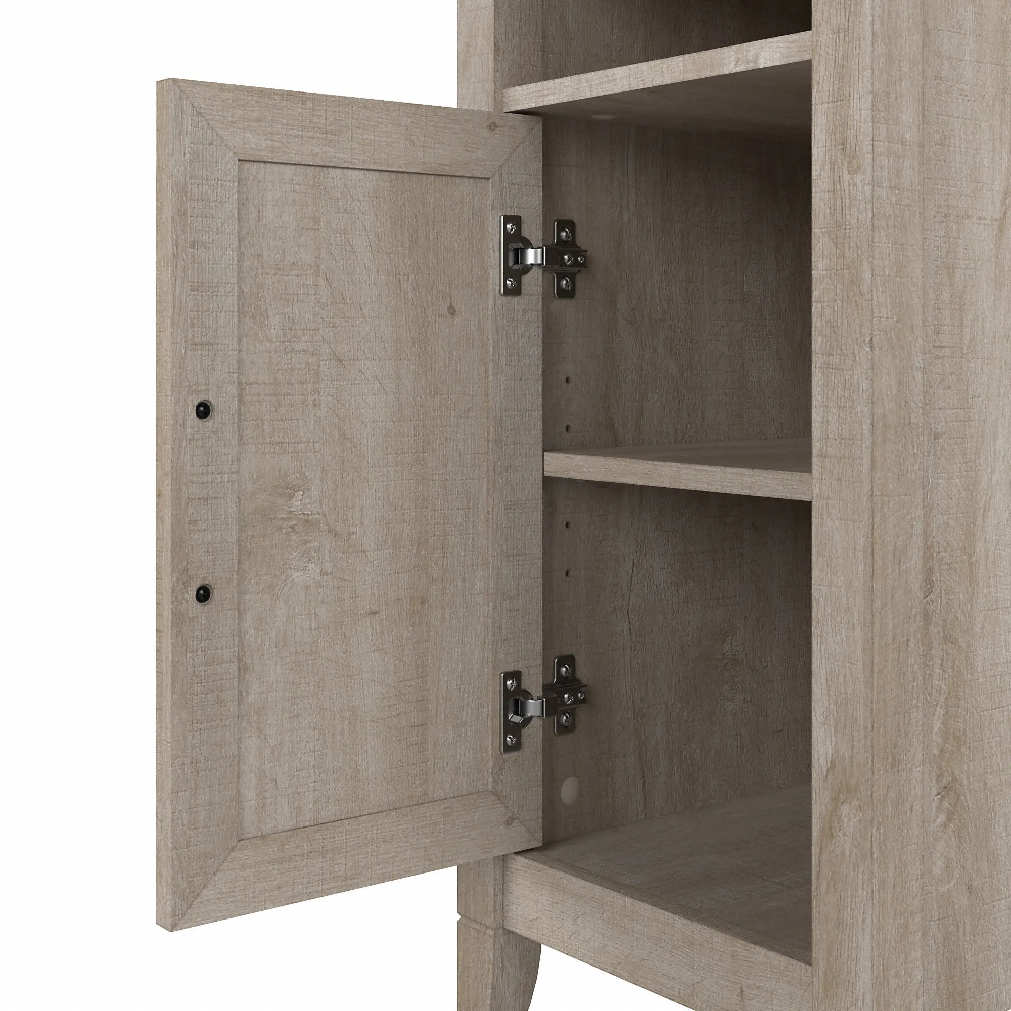 KWS116WG-03 Key West Washed Gray Storage Cabinet - Bush Furniture-4