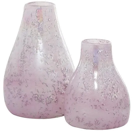 Large Mauve/White 12 Inch Vase-1