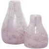 Large Mauve/White 12 Inch Vase