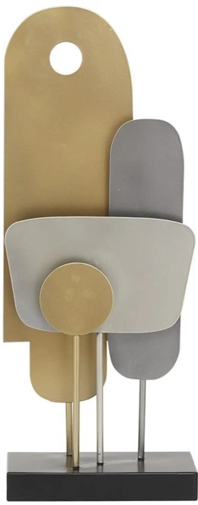 20 Inch Multicolor Metal Table Decor