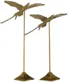 Large Aluminum Bird On Stand
