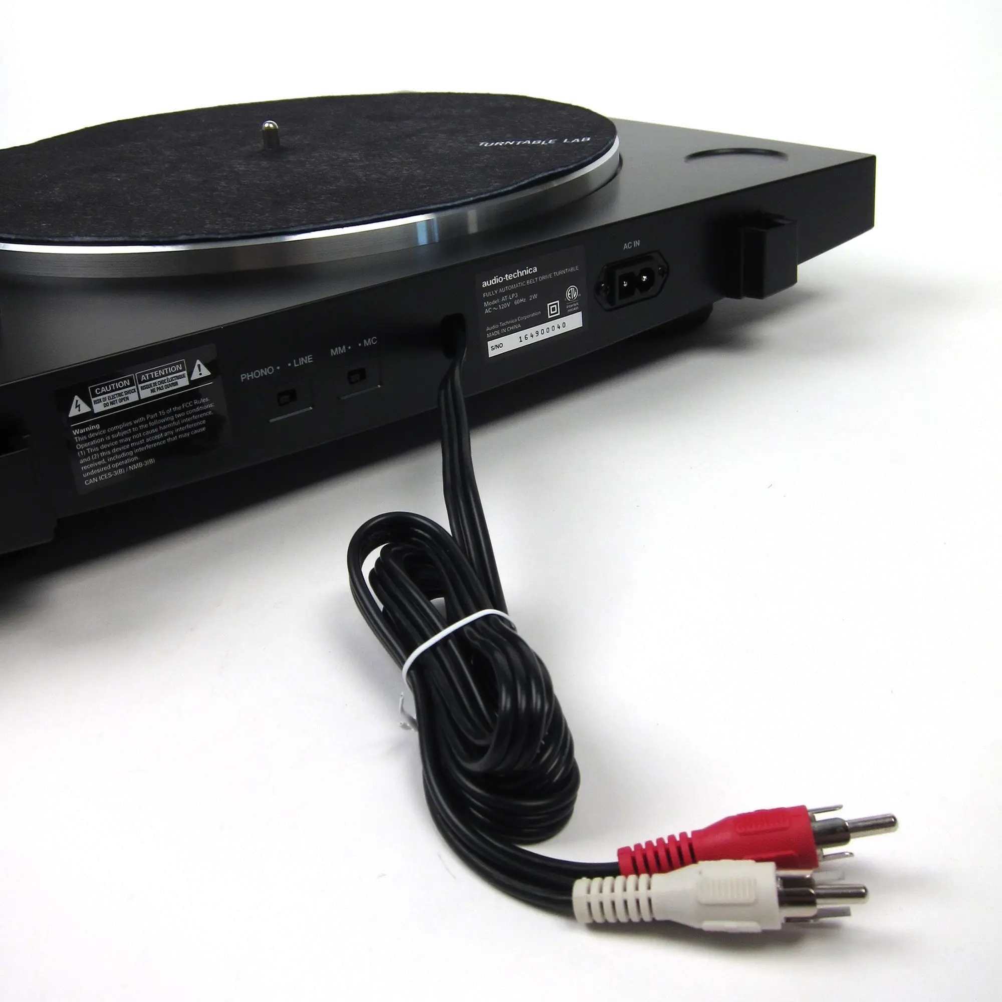 AT-LP3BK Audio Technica AT-LP3BK Automatic Turntable - Black-9