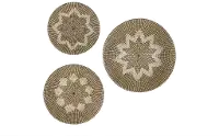 Seagrass 20 Inch Round Wall Art - Small
