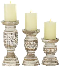 8  Rustic Wood Candle Holder