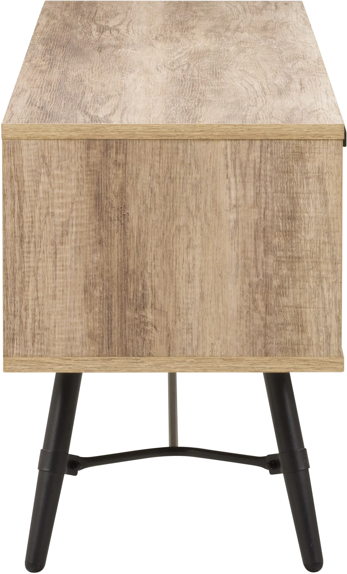 Aurora Mid-Century Modern 71  Warm Beige TV Bench-4