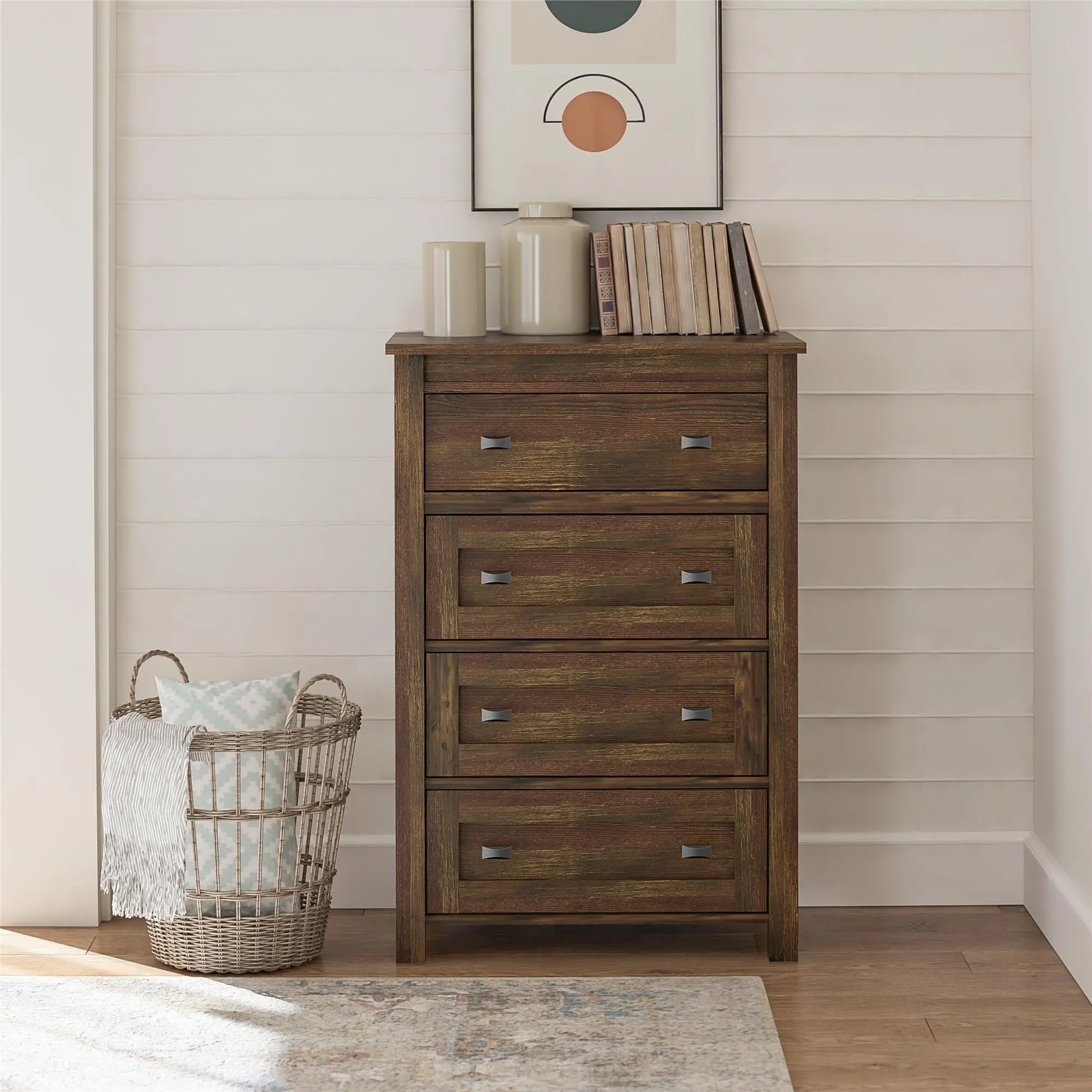 Farmington Rustic 4-Drawer Dresser-1