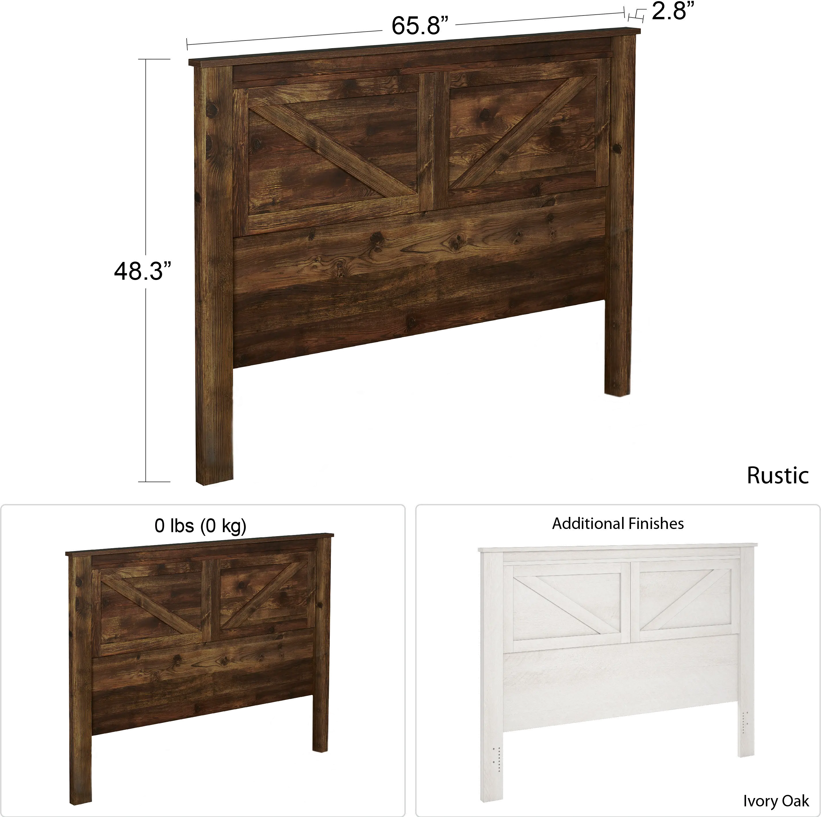 Farmington Rustic Queen Headboard-5