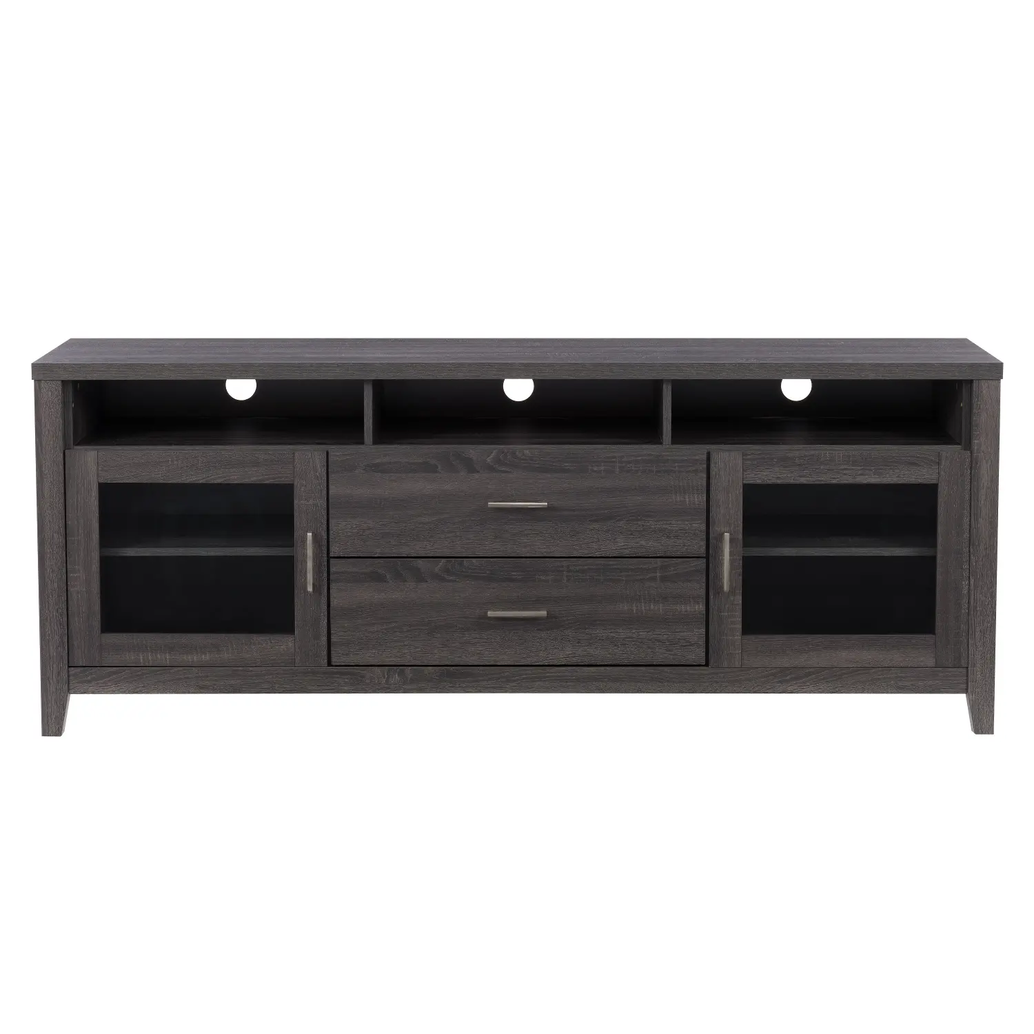 Hollywood Contemporary 70  Dark Grey TV Cabinet with Drawers-1