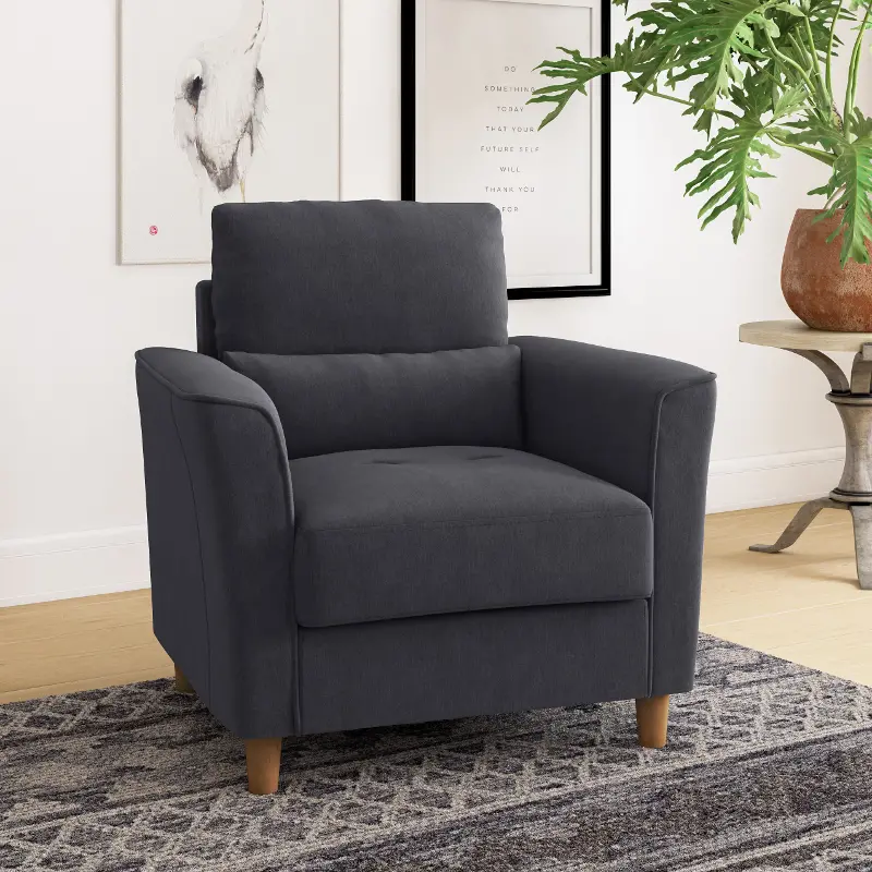 Georgia Dark Gray Accent Chair