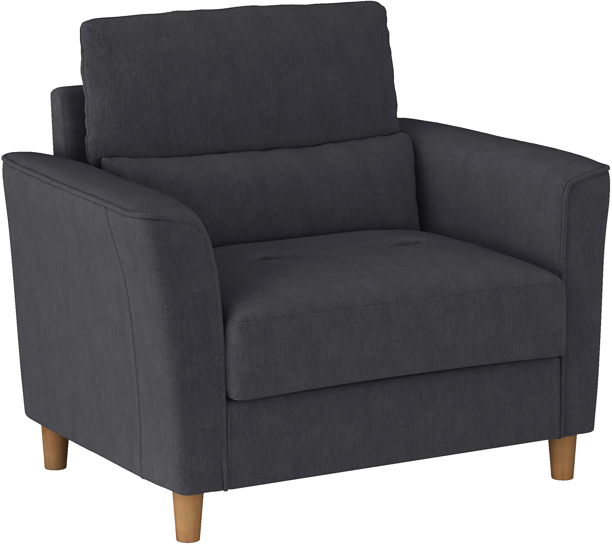 Georgia Dark Gray Accent Chair and a Half-3