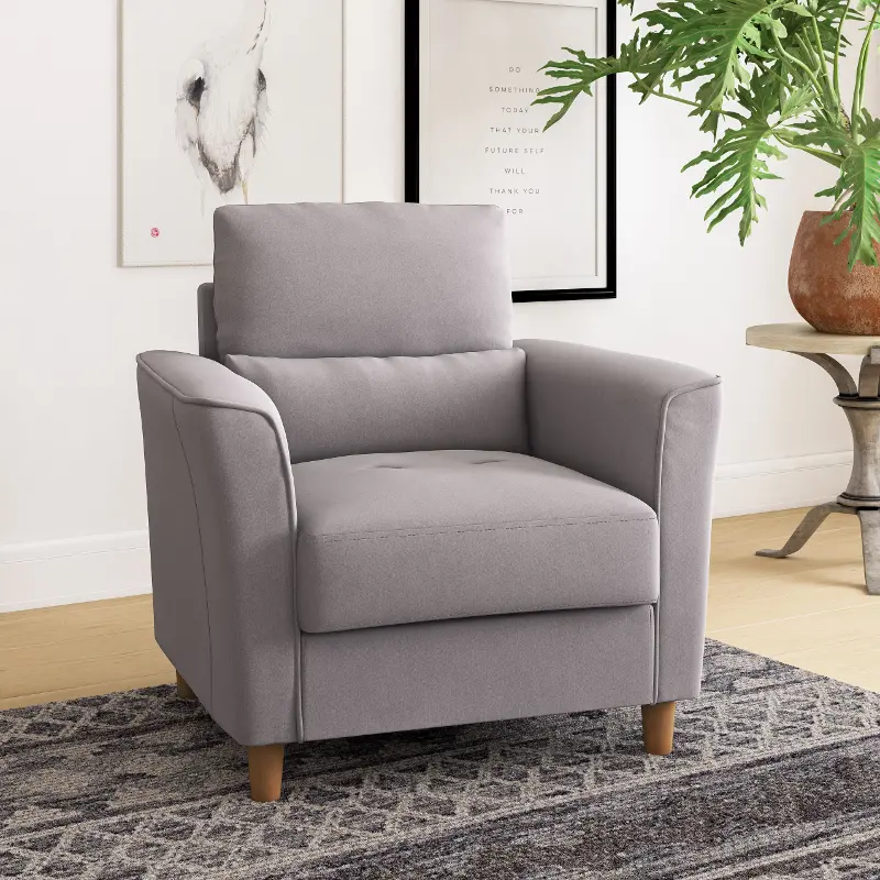 Georgia Light Gray Accent Chair