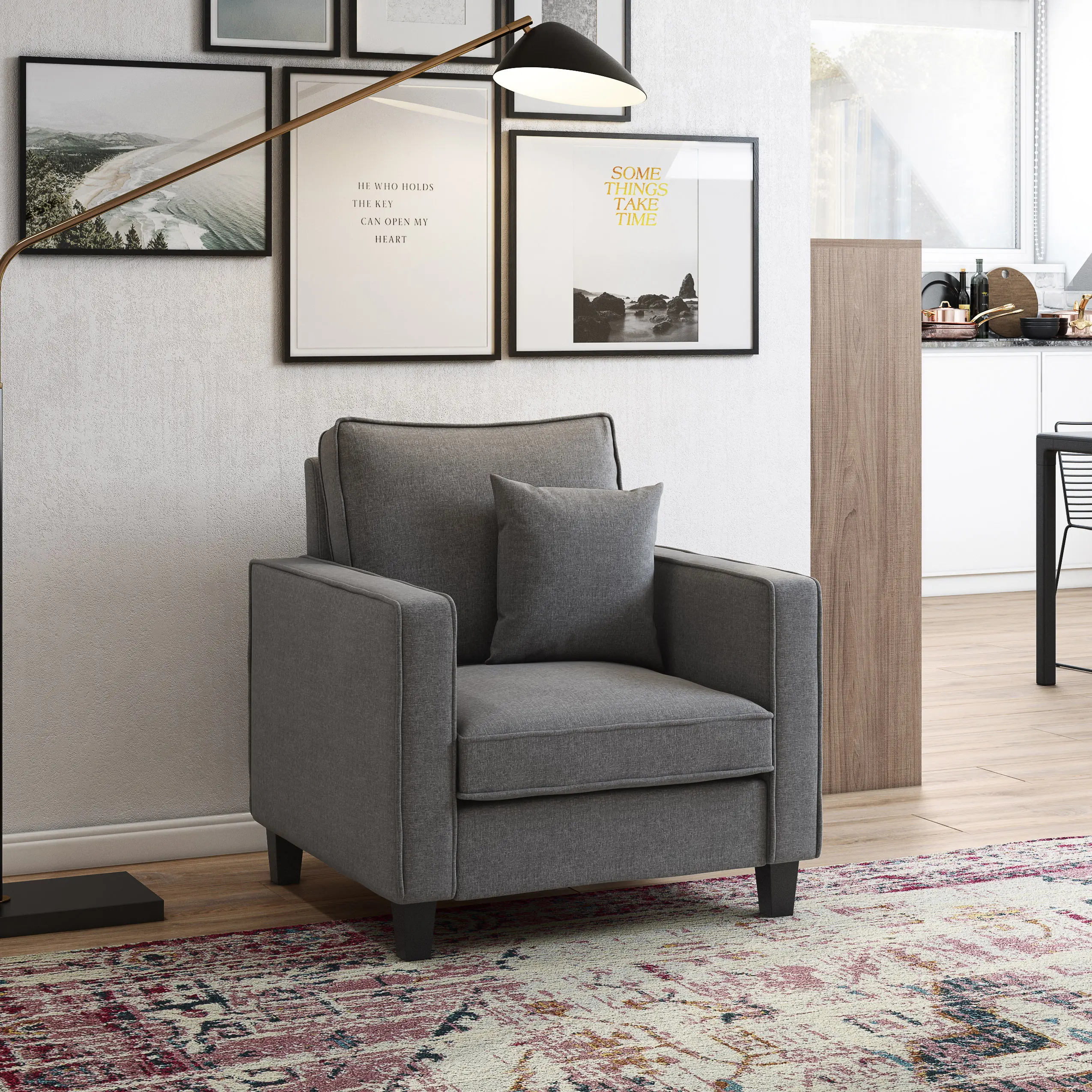 Georgia Gray Accent Chair-2