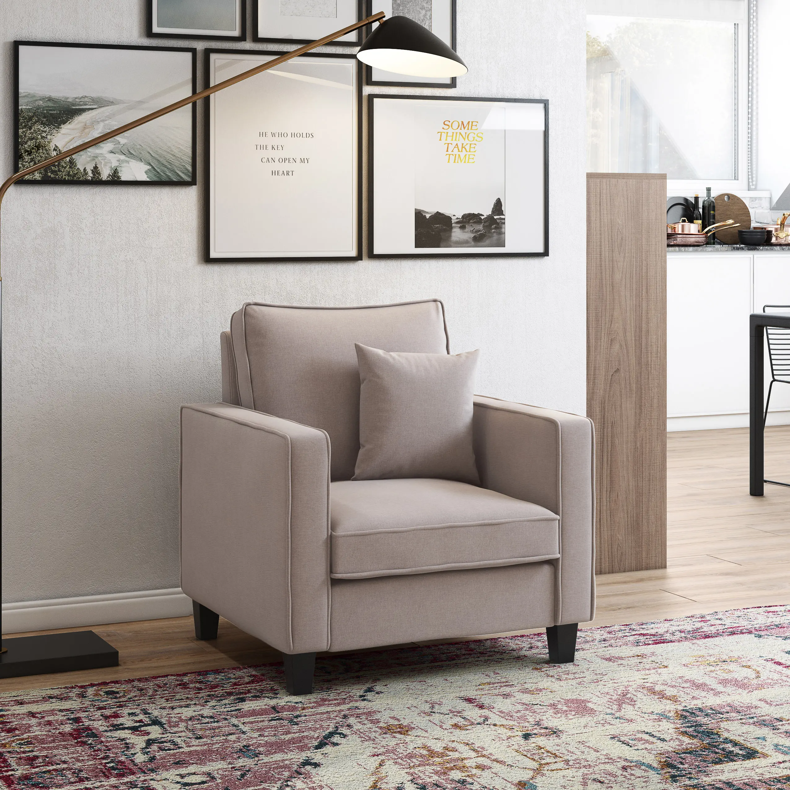 Georgia Taupe Accent Chair-2