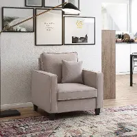 Georgia Taupe Accent Chair