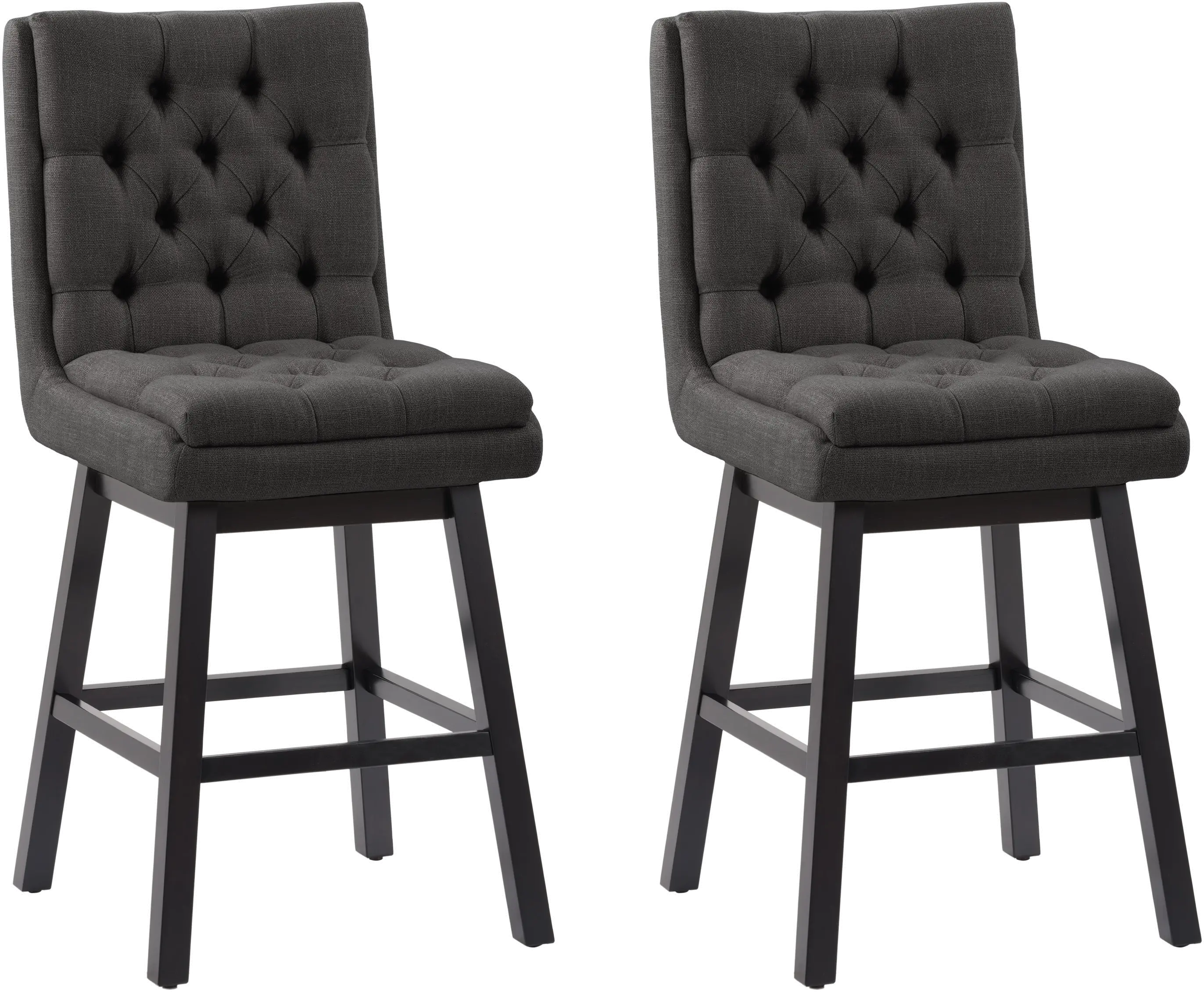 Boston Dark Gray Counter Height Stool, Set of 2-1