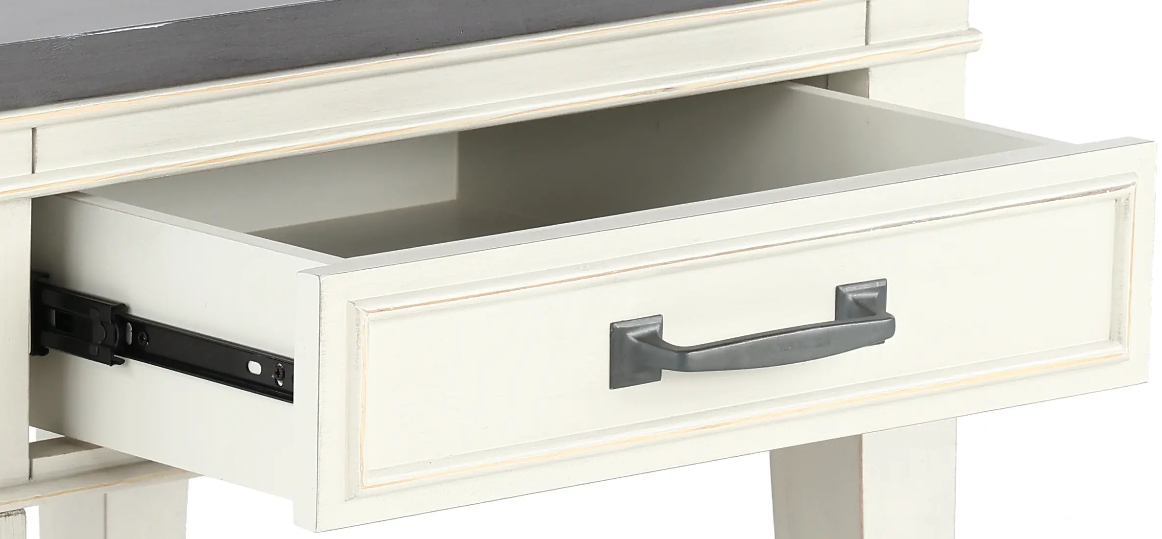 Del Mar Antique White and Gray End Table-7