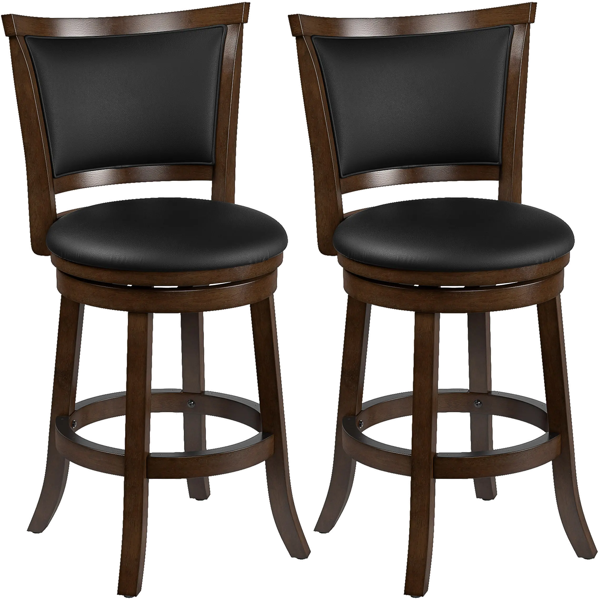 Woodgrove Black Swivel Counter Height Stool, Set of 2-1