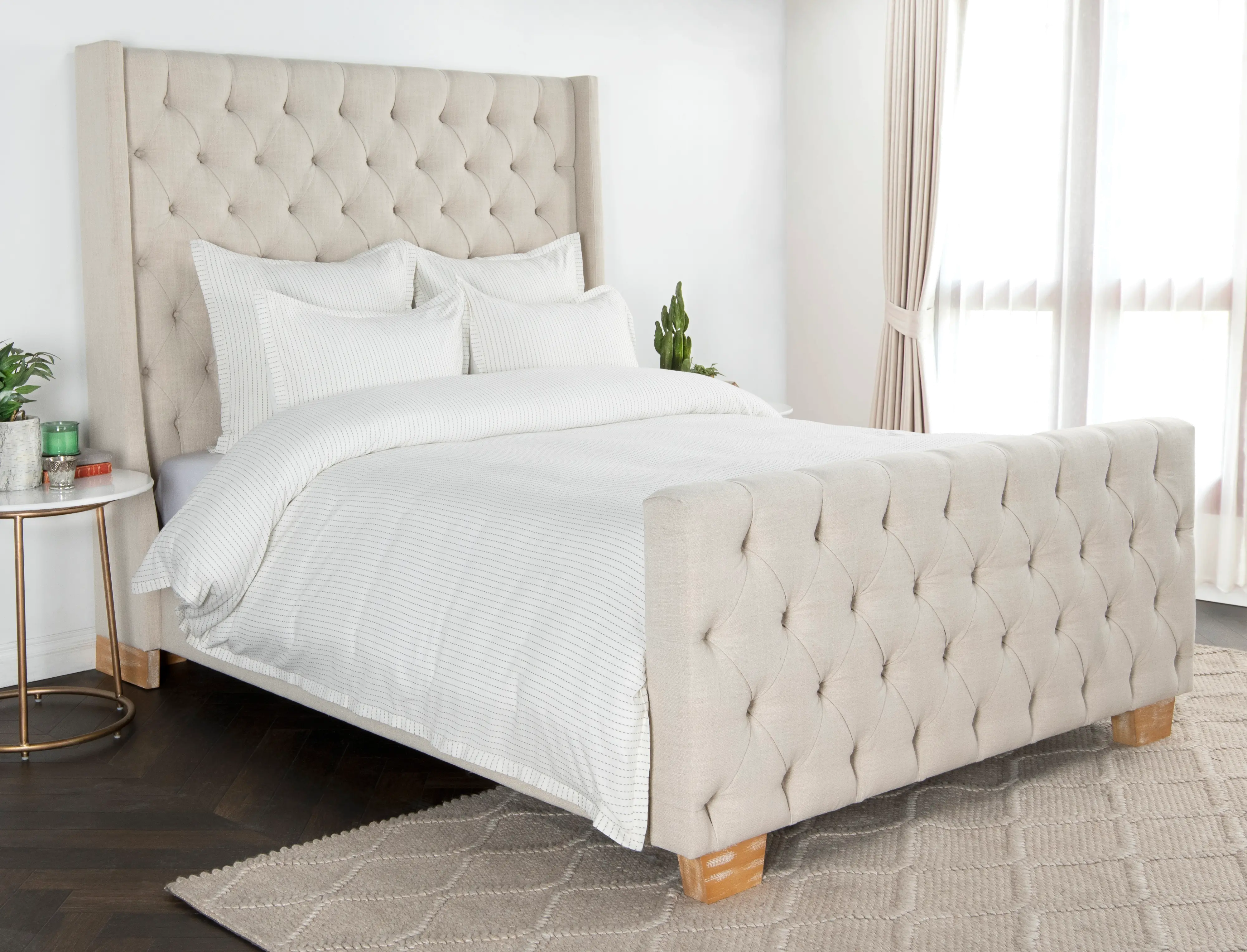 Karina Ivory Gray 3 Piece Queen Duvet Set-1