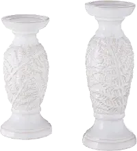 Large Leaf Embossed Candle Holder