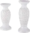 Small Leaf Embossed Candle Holder